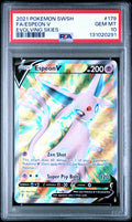 Graded 2021 PKM Japanese SWSH Espeon #179 V FA Evolving Skies Trading Card Game PSA 10 Gem Mint Hall of Fame Sports Memorabilia