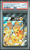 Graded 2021 PKM SWSH BSP Pikachu V-Union #140 Celebrations Sword and Shield Black Star Promo Trading Card Game PSA 10 Gem Mint Hall of Fame Sports Memorabilia