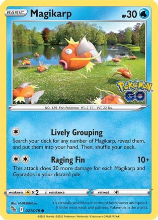 Magikarp 021/078 - Pokemon GO Josh's Cards