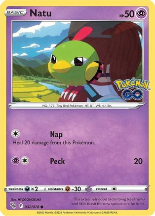 Natu 032/078 - Pokemon GO Josh's Cards