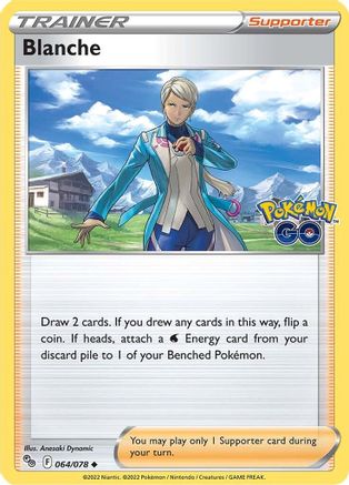 Blanche 064/078 - Pokemon GO Reverse Holofoil Josh's Cards