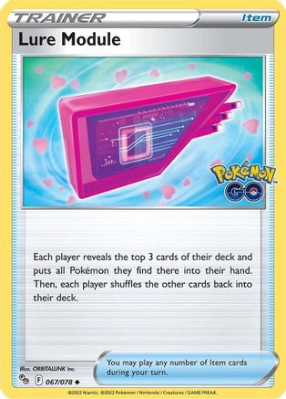 Lure Module 067/078 - Pokemon GO Reverse Holofoil Josh's Cards