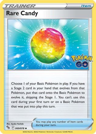 Rare Candy 069/078 - Pokemon GO Josh's Cards