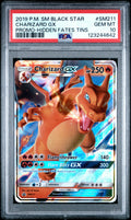 Graded 2019 PKM Sm Black Star Promo #SM211 Charizard Gx Promo Hidden Fates Tins Trading Card Game PSA 10 Gem Mint Hall of Fame Sports Memorabilia