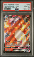 Graded 2020 PKM Sword & Shield Darkness Ablaze #020 Fa/Charizard Vmax Darkness Ablaze Trading Card Game PSA 10 Gem Mint Hall of Fame Sports Memorabilia