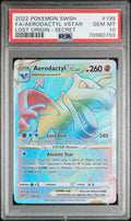 Graded 2022 PKM Sword & Shield Lost Origin #199 Fa/Aerodactyl Vstar Lost Origin-Secret Trading Card Game PSA 10 Gem Mint Hall of Fame Sports Memorabilia