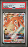 Graded 2023 PKM Sword And Shield Crown Zenith #019 Charizard Vstar Crown Zenith Trading Card Game PSA 10 Gem Mint Hall of Fame Sports Memorabilia
