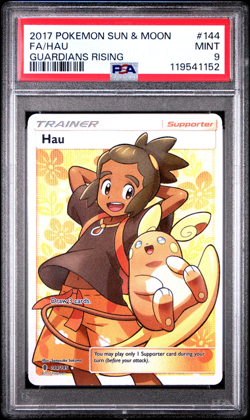 2017 Pokemon Sun & Moon Guardians Rising Guardians Rising Fa/Hau 9 PSA #144 Orb Sports Cards & Collectibles