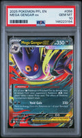 2025 Pokemon Pfl En-Phantasmal Flames Mega Gengar Ex 10 PSA #056 Orb Sports Cards & Collectibles