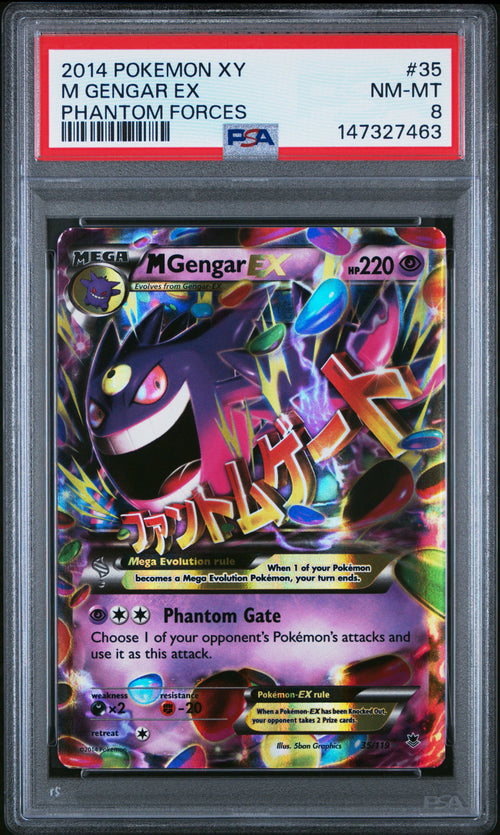 2014 Pokemon Xy Phantom Forces Phantom Forces M Gengar Ex 8 PSA #35 Orb Sports Cards & Collectibles