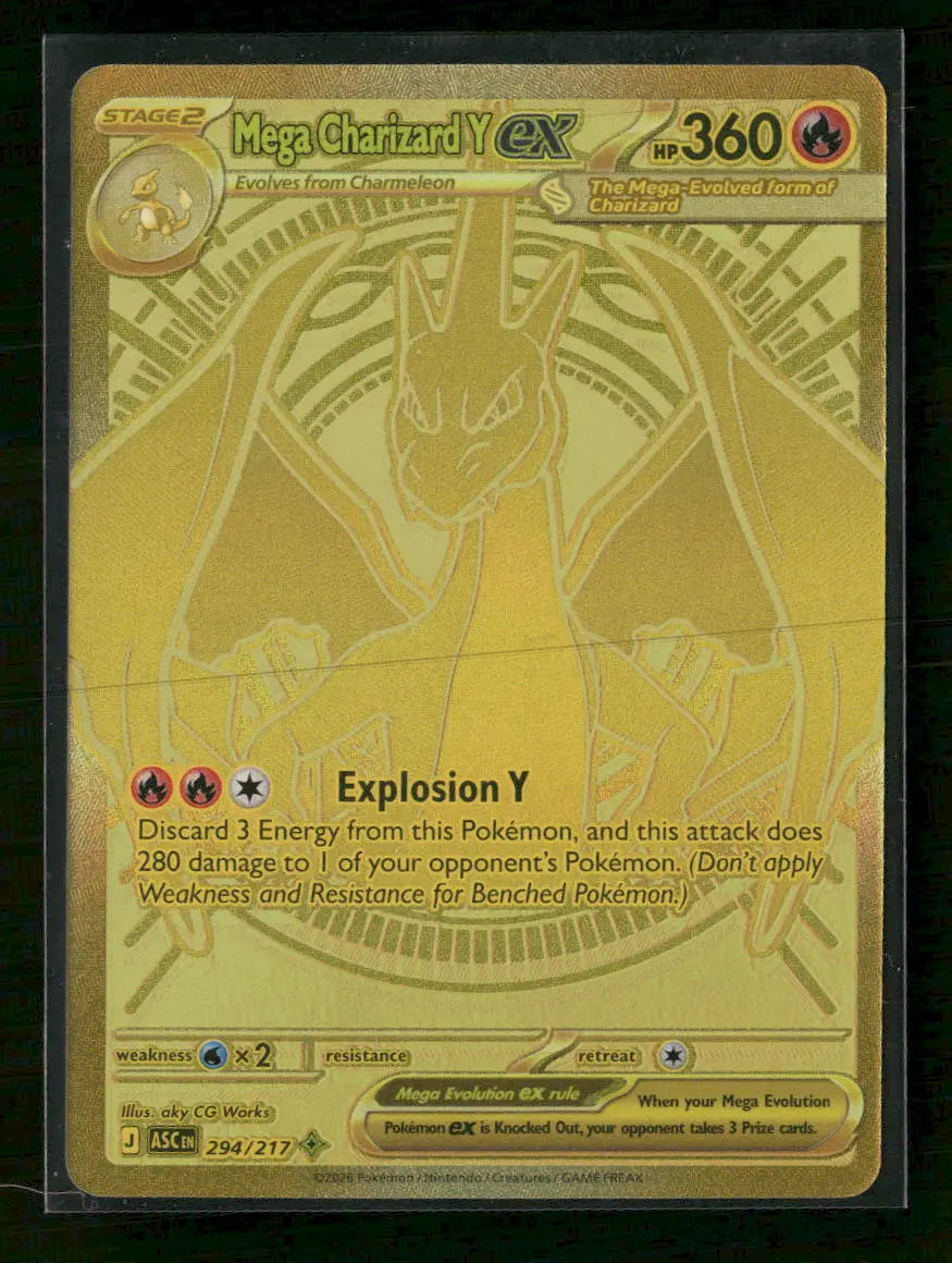 ME: Ascended Heroes Mega Charizard Y ex #294/217 Orb Sports Cards & Collectibles