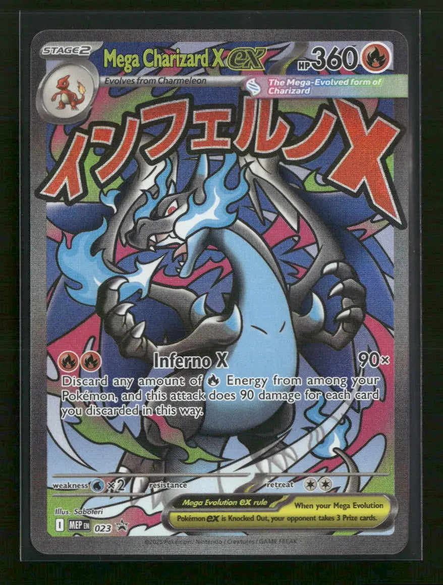 ME: Mega Evolution Promo Mega Charizard X ex #023 Orb Sports Cards & Collectibles