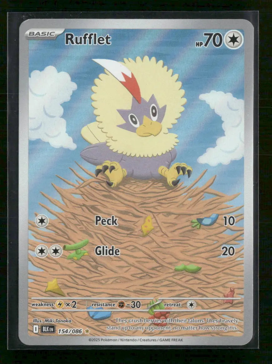 SV: Black Bolt Rufflet #154/086 Orb Sports Cards & Collectibles