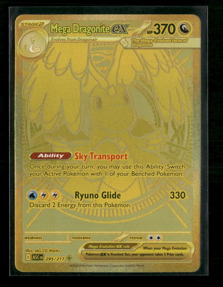 ME: Ascended Heroes Mega Dragonite ex #295/217 Orb Sports Cards & Collectibles
