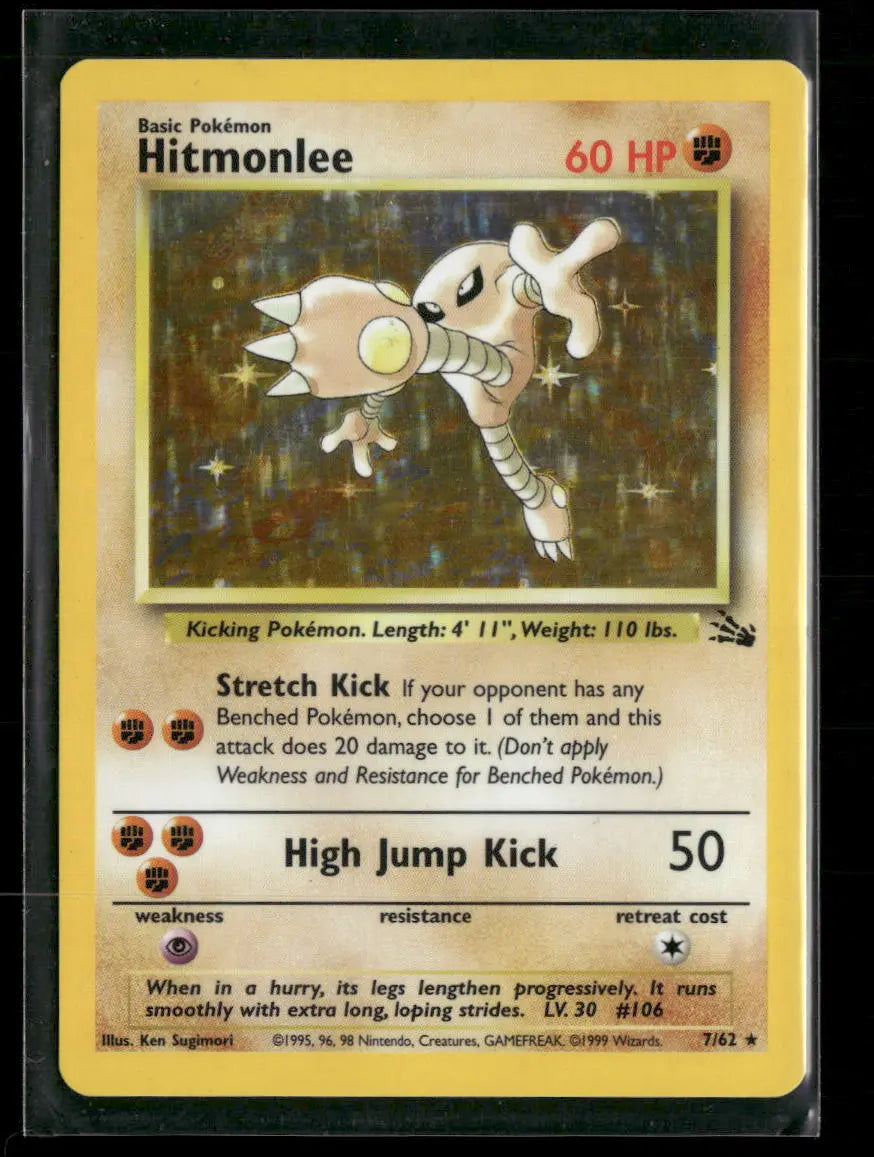 Fossil Hitmonlee (7) Unlimited #07/62 Orb Sports Cards & Collectibles