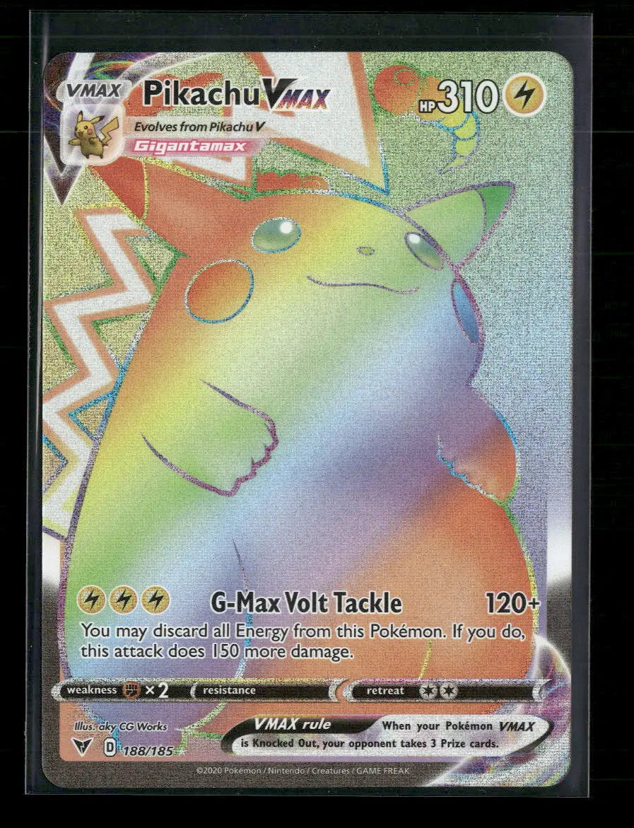 SWSH04: Vivid Voltage Pikachu VMAX (Secret) #188/185 Orb Sports Cards & Collectibles