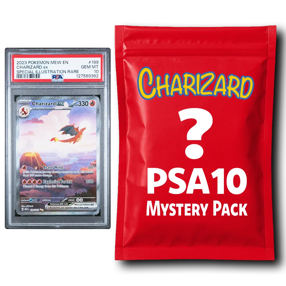 Charizard PSA 10 Graded PKM Card Mystery Pack Trading Card Game Hall of Fame Sports Memorabilia