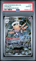 Graded 2025 PKM MEG EN Shedinja #144 Illustration Rare Trading Card Game PSA 10 Gem Mint Hall of Fame Sports Memorabilia