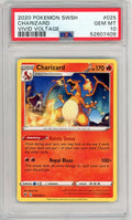 Graded 2020 PKM Sword & Shield Vivid Voltage #025 Charizard Trading Card Game PSA 10 Gem Mint Hall of Fame Sports Memorabilia